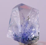 2.5Carats BLUE DUMORTIERITE in QUARTZ  Gem Polished Acicular Pendant Cabochon Mineral Specimen U476
