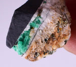 3.4cms EMERALD CRYSTAL PYRITE Slate Calcite Quartz Colombia Mineral Specimen E101