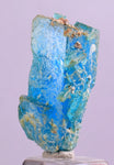 2.4cms NATURAL CHALCANTHITE  Unique Copper Druzy Peru Electric Blue Sharp Shiny Mineral Specimen Collector fe389