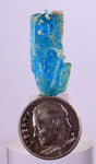 2.4cms NATURAL CHALCANTHITE  Unique Copper Druzy Peru Electric Blue Sharp Shiny Mineral Specimen Collector fe389