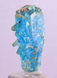 2.4cms NATURAL CHALCANTHITE  Unique Copper Druzy Peru Electric Blue Sharp Shiny Mineral Specimen Collector fe389