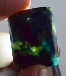 38.5Carats BLUE CHRYSOCOLLA QUARTZ Malachite Peru Scenic Cabochon Pendant B955
