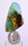 4.4cms GEM BLUE OPAL Seascape Peru Tumbled Pendant Jewerly B966