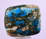 2.6cms GEM BLUE OPAL Seascape Peru Cabochon Pendant Jewerly B968