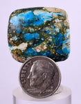 2.6cms GEM BLUE OPAL Seascape Peru Cabochon Pendant Jewerly B968