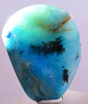 2.9cms GEM BLUE OPAL Seascape Peru Tumbled Pendant Jewerly B970