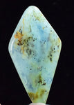 5.1cms GEM BLUE OPAL Seascape Peru Cabochon Pendant Jewerly B971
