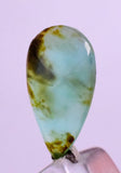 4.5Carats BLUE OPAL CABOCHON Pendant Wire Wrap Caribean Turquoise Color Peru B972
