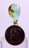 4.5Carats BLUE OPAL CABOCHON Pendant Wire Wrap Caribean Turquoise Color Peru B972