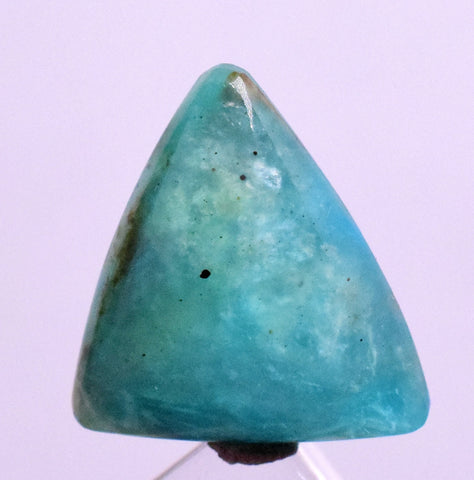 6Carats BLUE OPAL CABOCHON Pendant Wire Wrap Caribean Turquoise Color Peru B973