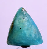 6Carats BLUE OPAL CABOCHON Pendant Wire Wrap Caribean Turquoise Color Peru B973