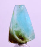 4.5Carats BLUE OPAL CABOCHON Pendant Wire Wrap Caribean Turquoise Color Peru B974