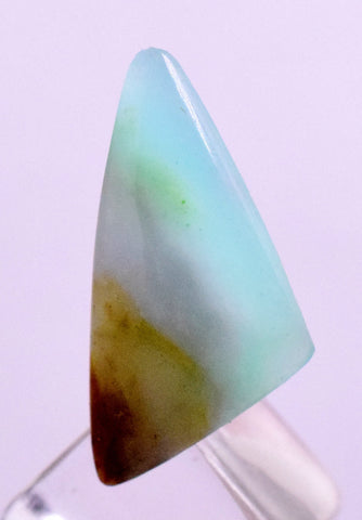 4.5Carats BLUE OPAL CABOCHON Pendant Wire Wrap Caribean Turquoise Color Peru B975