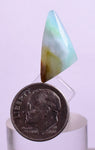 4.5Carats BLUE OPAL CABOCHON Pendant Wire Wrap Caribean Turquoise Color Peru B975