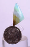 4.5Carats BLUE OPAL CABOCHON Pendant Wire Wrap Caribean Turquoise Color Peru B975