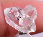 1.6cms HERKIMER DIAMOND ANTHRAXOLITE Crystals Mineral Specimen Peru Q317