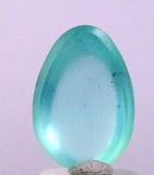 6carats BLUE OPAL Cabochon Pendant Wire Wrap Peru Peru Jewelry B958
