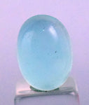 4carats BLUE OPAL Cabochon Pendant Wire Wrap Peru Peru Jewelry B959