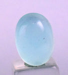4carats BLUE OPAL Cabochon Pendant Wire Wrap Peru Peru Jewelry B959