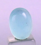 4carats BLUE OPAL Cabochon Pendant Wire Wrap Peru Peru Jewelry B959