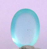 4carats BLUE OPAL Cabochon Pendant Wire Wrap Peru Peru Jewelry B959