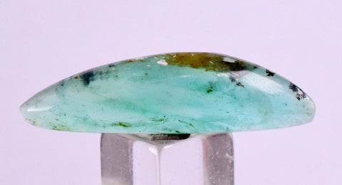 10carats BLUE OPAL Cabochon Pendant Wire Wrap Peru Peru Jewelry B963
