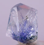 2.5Carats BLUE DUMORTIERITE in QUARTZ  Gem Polished Acicular Pendant Cabochon Mineral Specimen U476