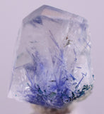 2.5Carats BLUE DUMORTIERITE in QUARTZ  Gem Polished Acicular Pendant Cabochon Mineral Specimen U476