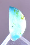 1.5Carats BLUE OPAL CABOCHON Pendant Wire Wrap Caribean Turquoise Color Peru B976