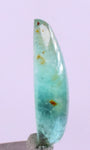 1.5Carats BLUE OPAL CABOCHON Pendant Wire Wrap Caribean Turquoise Color Peru B979