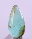1.5Carats BLUE OPAL CABOCHON Pendant Wire Wrap Caribean Turquoise Color Peru B979