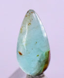 1.5Carats BLUE OPAL CABOCHON Pendant Wire Wrap Caribean Turquoise Color Peru B979