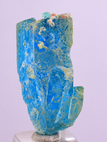 2.4cms NATURAL CHALCANTHITE  Unique Copper Druzy Peru Electric Blue Sharp Shiny Mineral Specimen Collector fe389