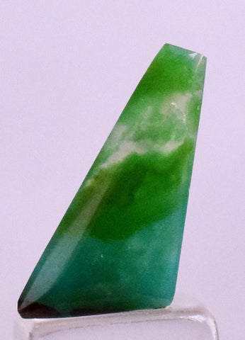 3.5carats GEM SILICA CHRYSOCOLLA Emeraldine Chalcedony Lily Mine Peru Cabochon Quartz Malachite Emerald Color Jade Color B980