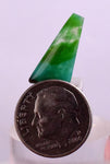 3.5carats GEM SILICA CHRYSOCOLLA Emeraldine Chalcedony Lily Mine Peru Cabochon Quartz Malachite Emerald Color Jade Color B980