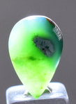 5carats GEM SILICA CHRYSOCOLLA Emeraldine Chalcedony Lily Mine Peru Cabochon Quartz Malachite Emerald Color Jade Color B981