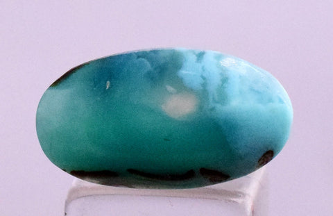 3.5carats GEM SILICA CHRYSOCOLLA Emeraldine Chalcedony Lily Mine Peru Cabochon Quartz Malachite Emerald Color Jade Color B982