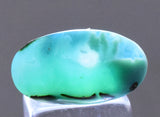 3.5carats GEM SILICA CHRYSOCOLLA Emeraldine Chalcedony Lily Mine Peru Cabochon Quartz Malachite Emerald Color Jade Color B982
