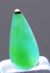 1.5carats GEM SILICA CHRYSOCOLLA Emeraldine Chalcedony Lily Mine Peru Cabochon Quartz Malachite Emerald Color Jade Color B983