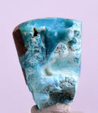 1.5cms DRUZY GEM SILICA Chrysocolla Pendant Already Cut Peru Mineral Specimen B987