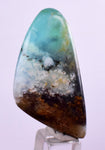 4.4cms GEM BLUE OPAL Seascape Peru Tumbled Pendant Jewerly B966