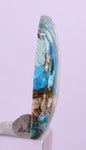 2.4cms GEM BLUE OPAL Seascape Peru Cabochon Pendant Jewerly B969