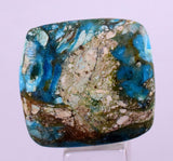 2.4cms GEM BLUE OPAL Seascape Peru Cabochon Pendant Jewerly B969