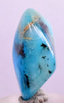 2.9cms GEM BLUE OPAL Seascape Peru Tumbled Pendant Jewerly B970