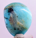 2.9cms GEM BLUE OPAL Seascape Peru Tumbled Pendant Jewerly B970