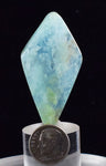 5.1cms GEM BLUE OPAL Seascape Peru Cabochon Pendant Jewerly B971