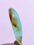 4.5Carats BLUE OPAL CABOCHON Pendant Wire Wrap Caribean Turquoise Color Peru B972