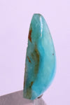 6Carats BLUE OPAL CABOCHON Pendant Wire Wrap Caribean Turquoise Color Peru B973