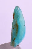 6Carats BLUE OPAL CABOCHON Pendant Wire Wrap Caribean Turquoise Color Peru B973