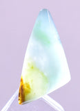 4.5Carats BLUE OPAL CABOCHON Pendant Wire Wrap Caribean Turquoise Color Peru B975